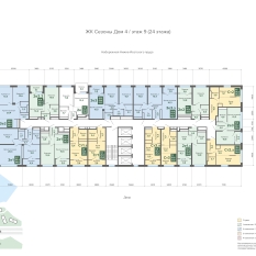 35.63 м² | 9 - 24 эт. 01