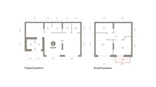 84.00 м² | 1 - 9 эт.