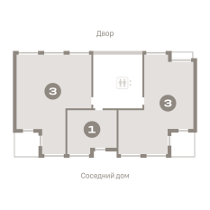 36.00 м² | 9 - 9 эт. 00