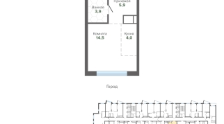 28.31 м² | 24 - 25 эт.