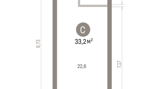 33.00 м² | 14 - 25 эт.