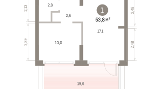 53.00 м² | 2 - 7 эт.