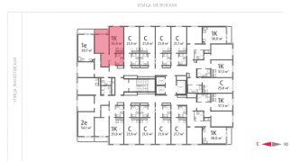 35.90 м² | 25 - 25 эт.