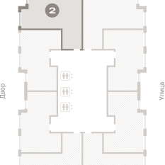 70.00 м² | 21 - 25 эт. 01