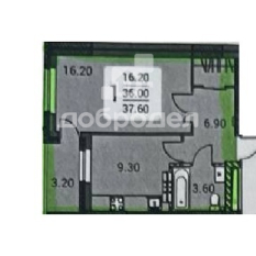 1-к квартира | 36.80 м² | 6 - 9 эт. 71