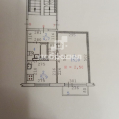 1-к квартира | 28.60 м² | 3 - 5 эт. 00