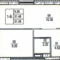 1-к квартира | 32.21 м² | 16 - 24 эт. 50
