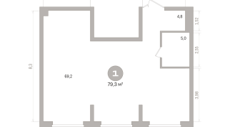 79.00 м² | 5 - 21 эт.