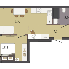 45.00 м² | 10 - 32 эт. 00