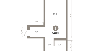 54.00 м² | 2 - 9 эт.