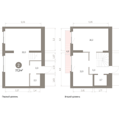 82.00 м² | 8 - 9 эт. 00