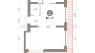 82.00 м² | 8 - 9 эт.