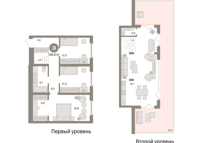 156.00 м² | 7 - 7 эт.
