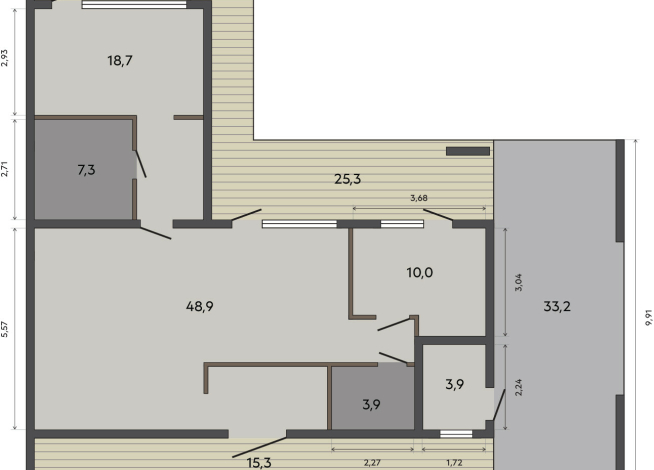 166.50 м²