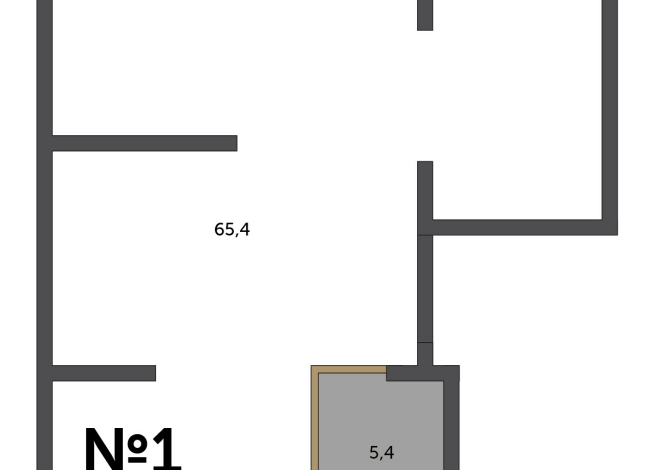 71.80 м² | 1 - 23 эт.