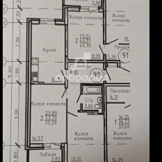 2-к квартира | 54.00 м² | 1 - 12 эт. 51