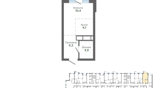 27.00 м² | 11 - 25 эт.