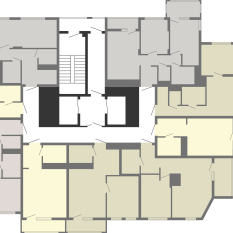 45.70 м² | 14 - 19 эт. 01