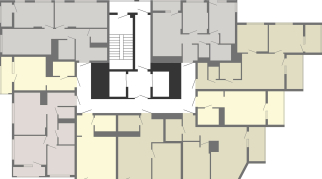 45.70 м² | 14 - 19 эт.
