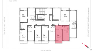 35.50 м² | 5 - 13 эт.
