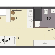 24.30 м² | 9 - 32 эт. 00