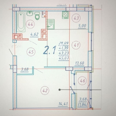 43.30 м² | 9 - 25 эт. 120