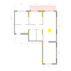 84.00 м² | 7 - 9 эт. 00