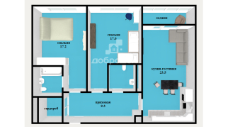 2-к квартира | 76.30 м² | 13 - 30 эт.