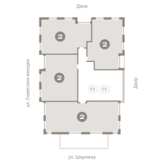 70.00 м² | 17 - 17 эт. 110