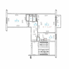2-к квартира | 43.40 м² | 2 - 5 эт. 40