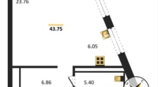 1-к квартира | 42.20 м² | 16 - 16 эт.