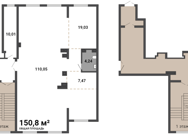 151.00 м² | 2 - 14 эт.