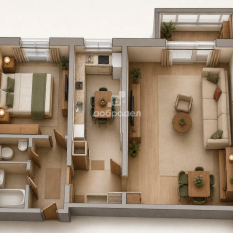 2-к квартира | 43.00 м² | 2 - 9 эт. 01