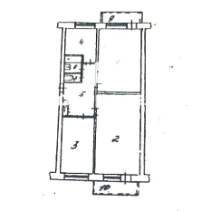 3-к квартира | 62.00 м² | 3 - 5 эт. 70