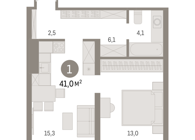 40.00 м² | 5 - 8 эт.