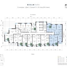 68.17 м² | 21 - 24 эт. 01