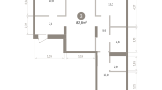 82.00 м² | 3 - 7 эт.