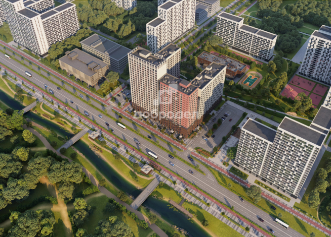 1-к квартира | 40.60 м² | 18 - 20 эт.