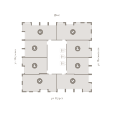 80.00 м² | 20 - 24 эт. 110