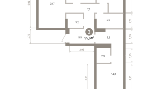95.00 м² | 2 - 7 эт.