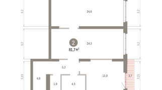 81.00 м² | 14 - 16 эт.