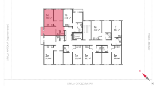 48.00 м² | 3 - 8 эт.