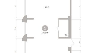 107.00 м² | 4 - 25 эт.