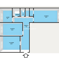 3-к квартира | 78.30 м² | 2 - 4 эт. 51