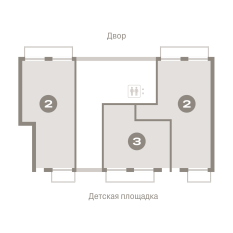 92.00 м² | 1 - 9 эт. 00