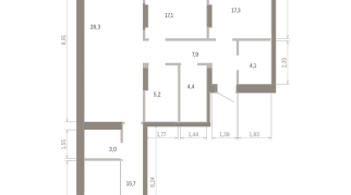 106.00 м² | 7 - 16 эт.