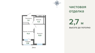 37.25 м² | 25 - 31 эт.