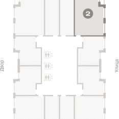 59.00 м² | 20 - 25 эт. 01