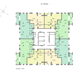 45.70 м² | 9 - 30 эт. 00