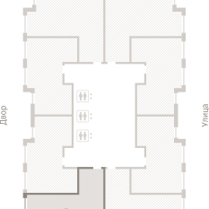 70.00 м² | 21 - 25 эт. 01